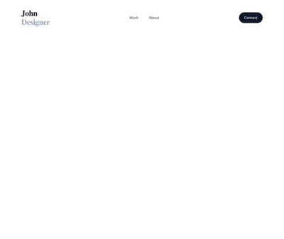 Screenshot of Header Portfolio template