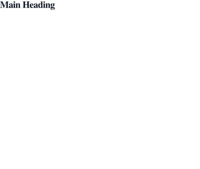 Screenshot of Heading H1 template