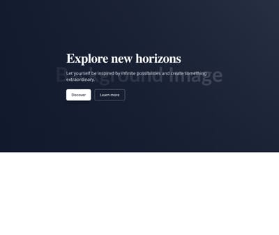 Screenshot of Hero Image Background template