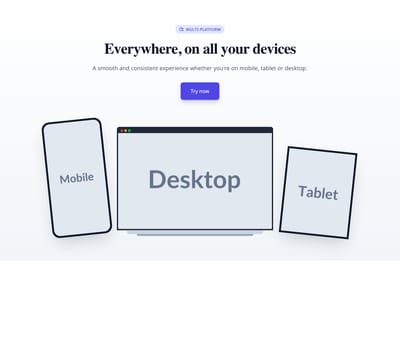 Screenshot of Hero Image Mockup Multiple template