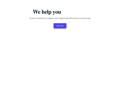 Screenshot of Hero Simple Animated Text template