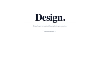 Screenshot of Hero Simple Large Title template