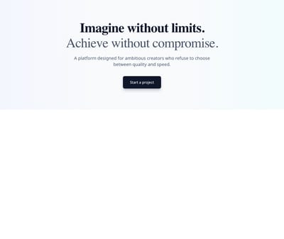 Screenshot of Hero Simple Split Title template