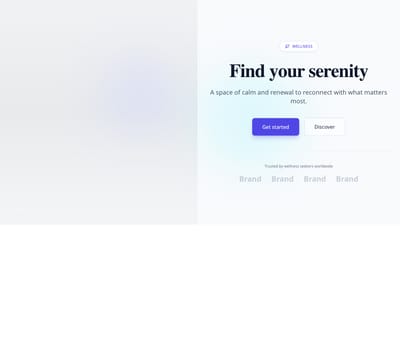 Screenshot of Hero Video Ambient template