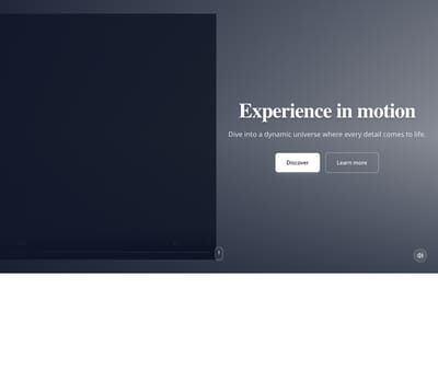Screenshot of Hero Video Background template