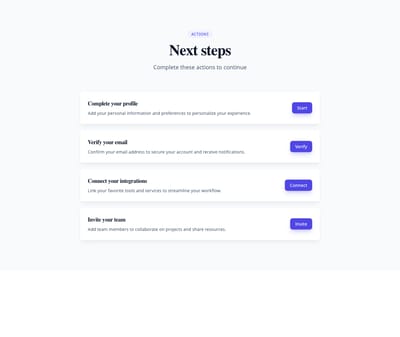 Screenshot of List Detailed Action template