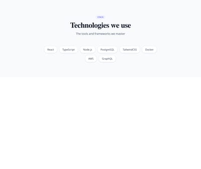 Screenshot of List Simple Inline template