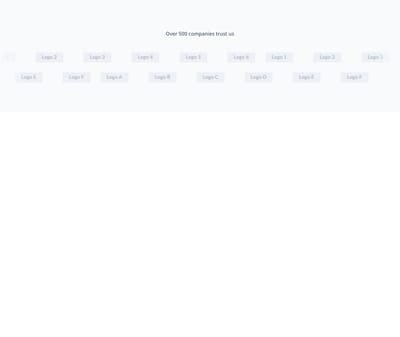 Screenshot of Logos Carousel Two Rows template