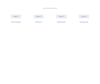 Screenshot of Logos Grid With Names template