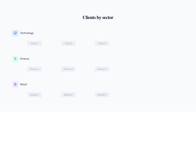 Screenshot of Logos Section Industries template