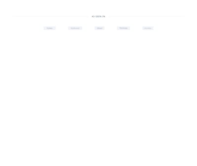 Screenshot of Logos Section Press template