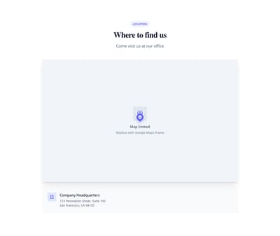 Screenshot of Map Embed Simple template