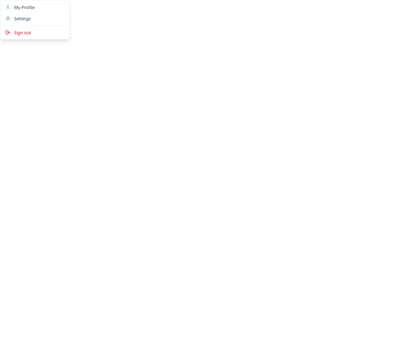 Screenshot of Menu Dropdown template