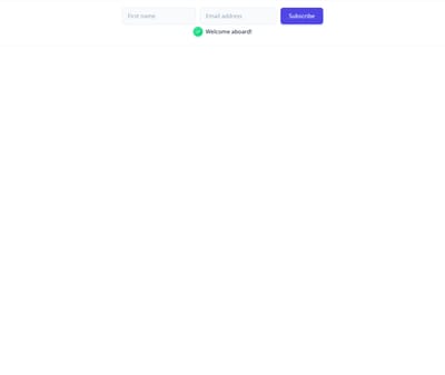 Screenshot of Newsletter Inline With Name template