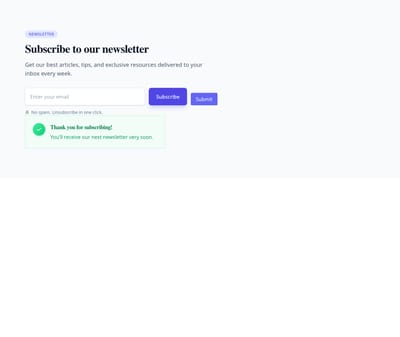Screenshot of Newsletter Left Aligned template