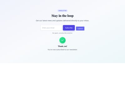 Screenshot of Newsletter Simple template