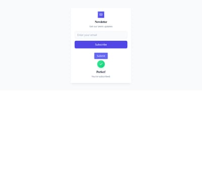 Screenshot of Newsletter Stacked template