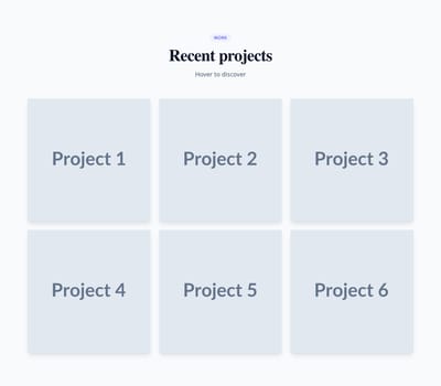 Screenshot of Portfolio Grid Overlay template
