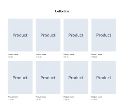 Screenshot of Product Cards Minimal template