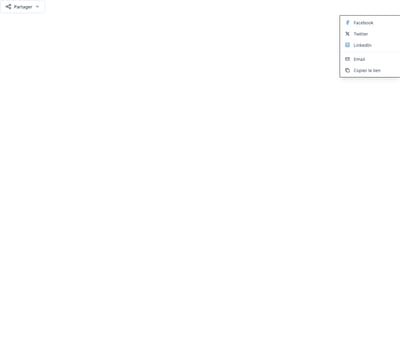 Screenshot of Share Dropdown template