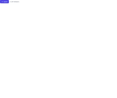 Screenshot of Social Follow template