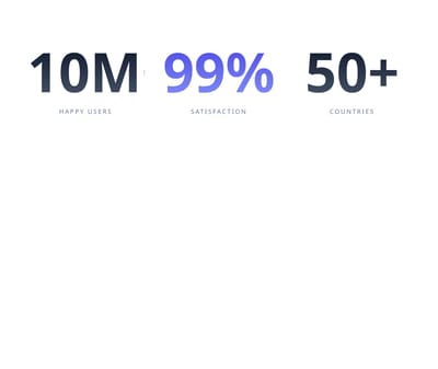 Screenshot of Stats Grid Large template