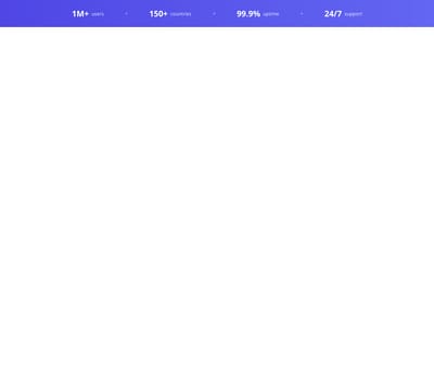 Screenshot of Stats Inline Banner template