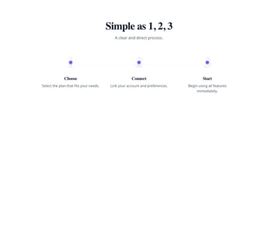 Screenshot of Steps Horizontal Minimal template