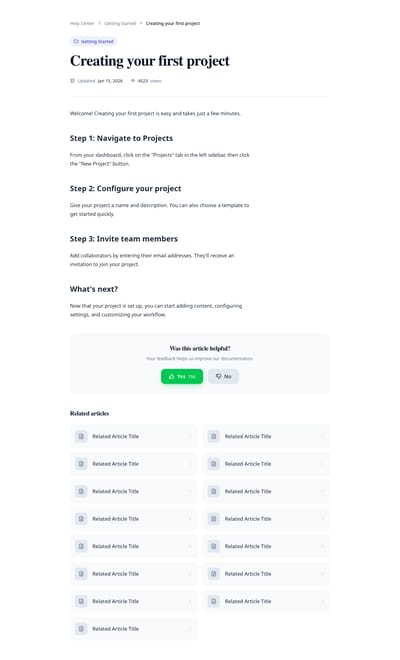 Search Focused - kb article page preview
