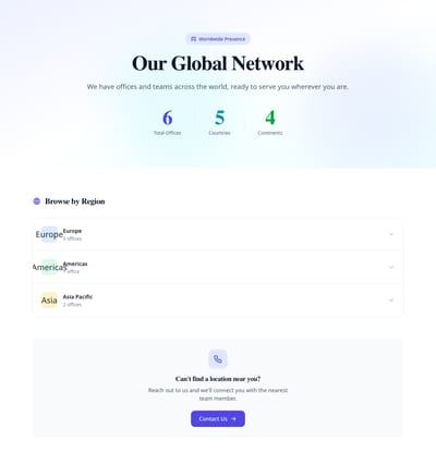 Fullscreen Map - locations index page preview