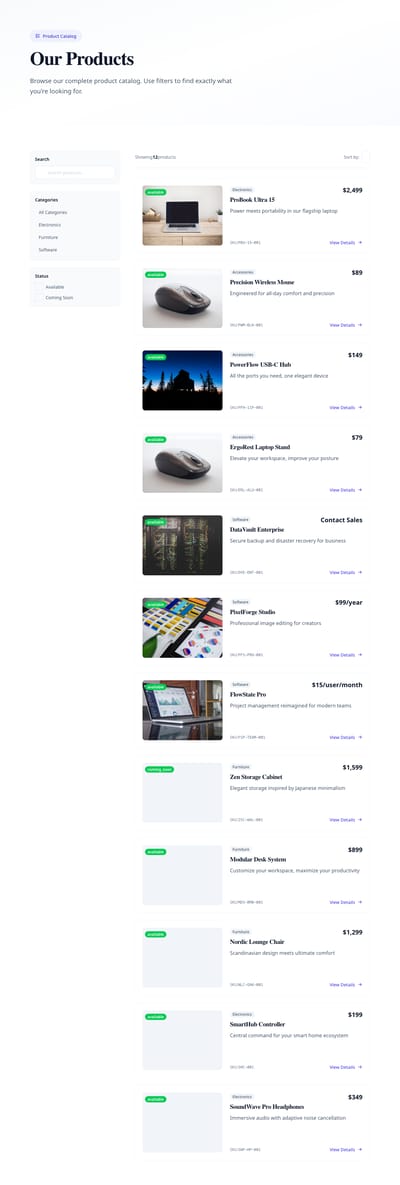 Featured Carousel - products index page preview