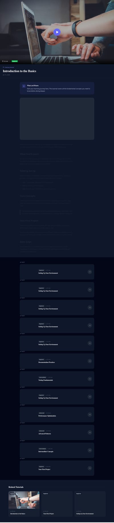 Step by Step - tutorial detail page preview