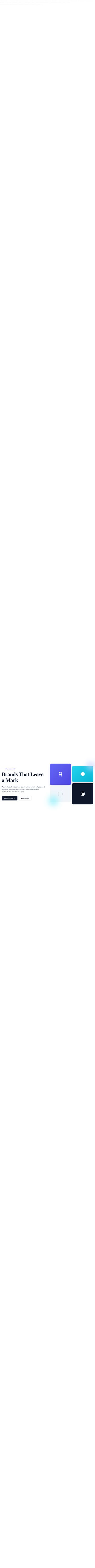 Screenshot of Branding Agency page template