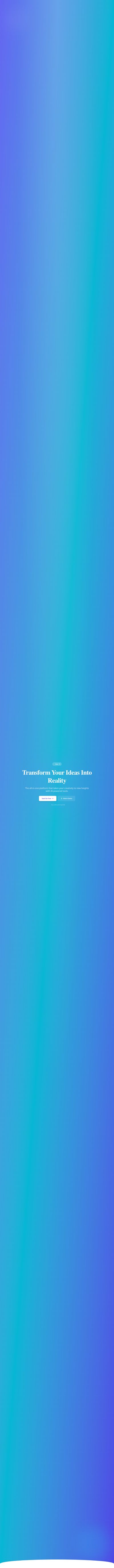 Screenshot of SaaS Gradient page template