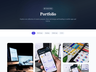 Preview of the /portfolio/{page/[page]/} page