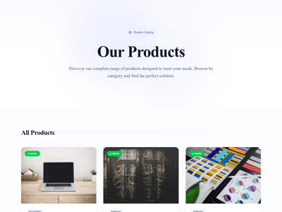 Preview of the /products/{page/[page]/} page