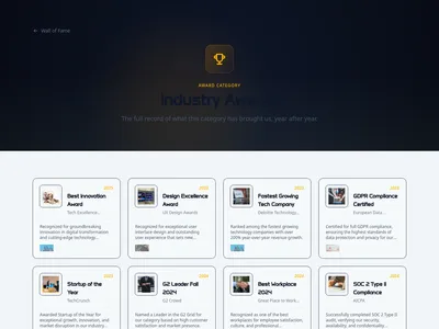 Wall of Fame – category