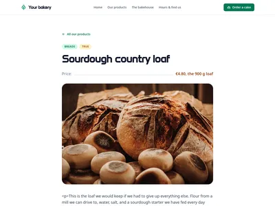 Village Bakery – product