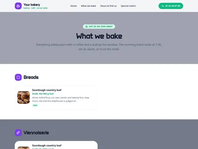 Corner Café – products