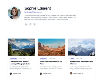 Magazine Layout – author