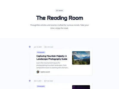 Blog – Timeline Feed