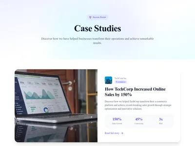 Case Studies – Story Format