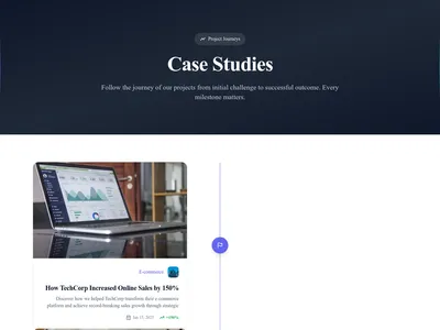 Case Studies – Timeline Journey