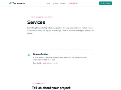 Raw Material – services