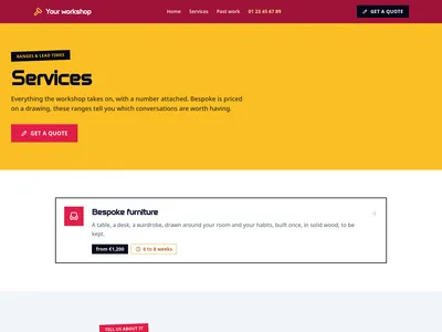 Modern Works – services