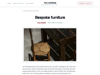 Heritage Hands – service