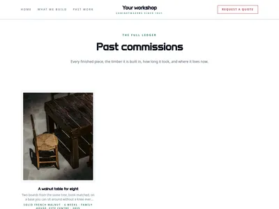 Heritage Hands – work