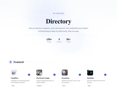 Screenshot of Directory module template