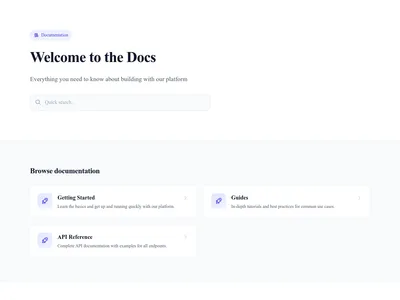 Documentation – GitBook Style
