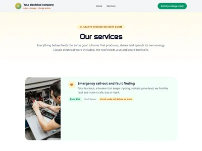 Solar Shift – services